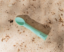 Load image into Gallery viewer, Mini and Boo silicone teething spoons with narrow tips – BPA-free, food-grade silicone, soft on gums, suitable for babies 3–36 months, dishwasher safe.