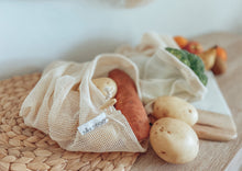 Load image into Gallery viewer, Organic Cotton Mesh Produce Bag (3 pack)