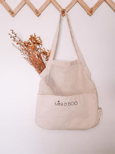 Half Mesh Tote Bag Pack