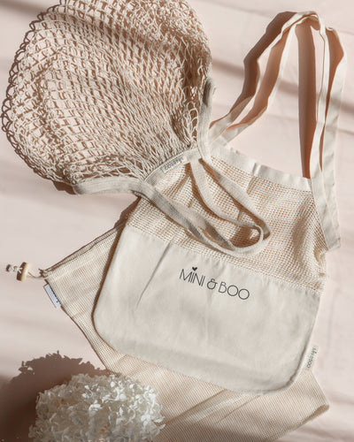 Half Mesh Tote Bag Pack